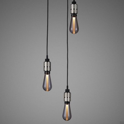 Chandelier without shades 3.0 Hooked 2 m Steel Silver