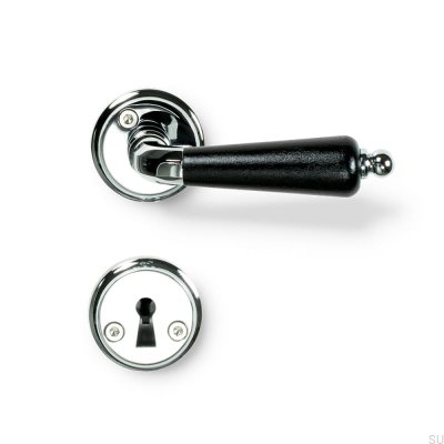 Balder Polished Chrome Door Handle, Scandinavian Standard