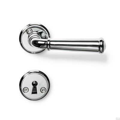 Hampton Door Handle Polished Chrome Scandinavian Standard