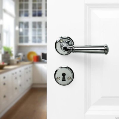 Hampton Door Handle Polished Chrome Scandinavian Standard
