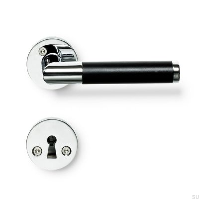 Koster Polished Chrome Door Handle Scandinavian Standard