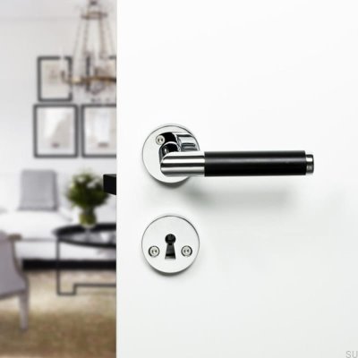 Koster Polished Chrome Door Handle Scandinavian Standard