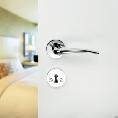 Skagen Polished Chrome Door Handle Scandinavian Standard