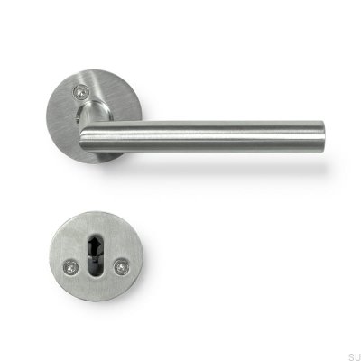 Kastrup 04 Brushed Silver Scandinavian Standard Door Handle