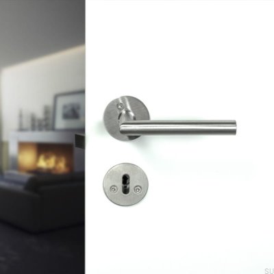 Kastrup 04 Brushed Silver Scandinavian Standard Door Handle