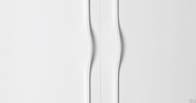 Lengthwise furniture handle Brave 480 Aluminum White
