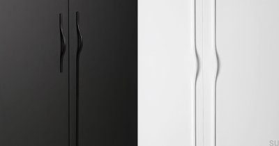 Lengthwise furniture handle Brave 480 Aluminum White