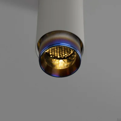 Decorative set for the Exhaust Detail Linear Steel Burnt Steel lamp