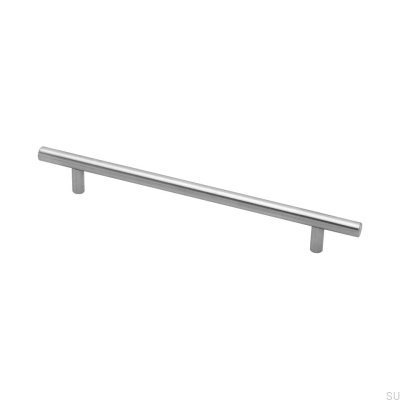 Oblong furniture handle Rf-C 242, stainless steel