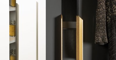 Vann 350 edge furniture handle Brushed gold