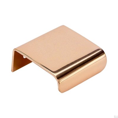 Edge furniture handle Lip 40 Polished copper
