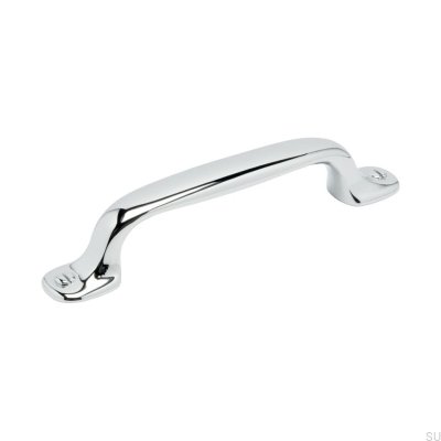 Elongated furniture handle Knistad 96 Polished chrome