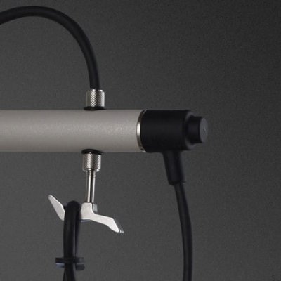 Hooked Nude Wall Lamp Steel Gray with Silver