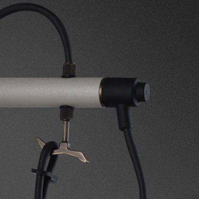 Hooked Nude Wall Lamp Steel Gray with Burnt Bronze