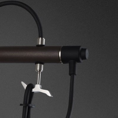 Hooked Cross S Wall Lamp Steel Graphite with Silver