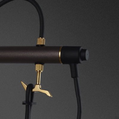 Hooked Cross S Wall Lamp, Steel, Graphite, Brass