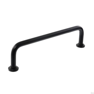 Elongated furniture handle 1353 128 Metal Black