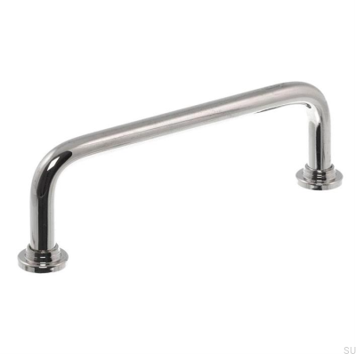 Oblong furniture handle 1353-96 Polished Nickel