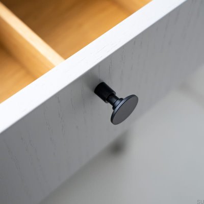 Jubilee furniture knob Brass Black Matt