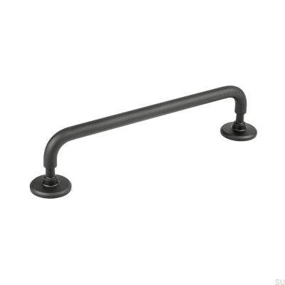 Jubilee 160 oblong furniture handle Brass Black Mat