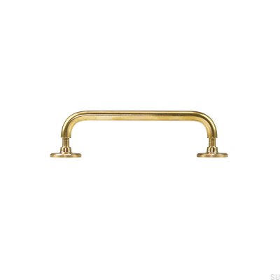 Jubilee 128 oblong furniture handle Brass Unpainted