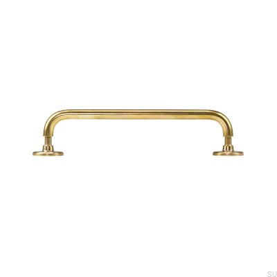 Jubilee 160 oblong furniture handle Brass Unpainted