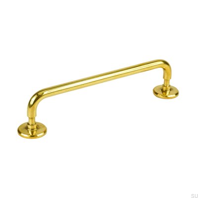 Jubilee 160 oblong furniture handle Brass Unpainted