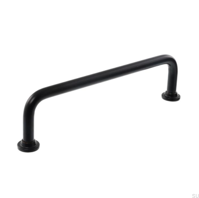 Elongated furniture handle 1353 192 Metal Black