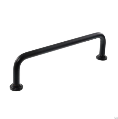 Elongated furniture handle 1353 160 Metal Black