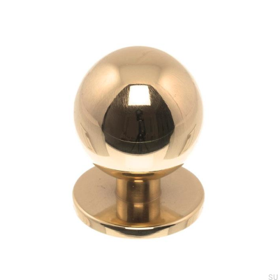 Furniture knob 1349 20 Polished Brass Unpainted