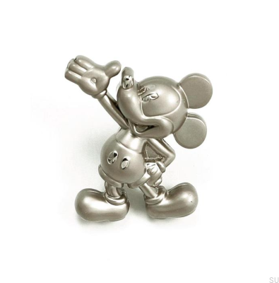Furniture knob Mickey Mouse Brushed Nickel