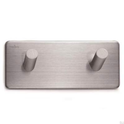 Edge 120 wall hanger, brushed stainless steel