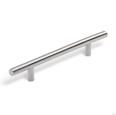 Elongated furniture handle 1408 128 Stainless steel