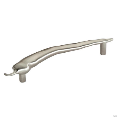Chili R 96 oblong furniture handle, brushed nickel