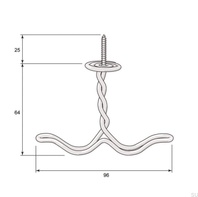 Hanger Ankarkrok 8136 Polished Nickel