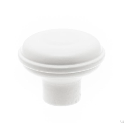 Furniture knob 9707 45 Wooden Oak White