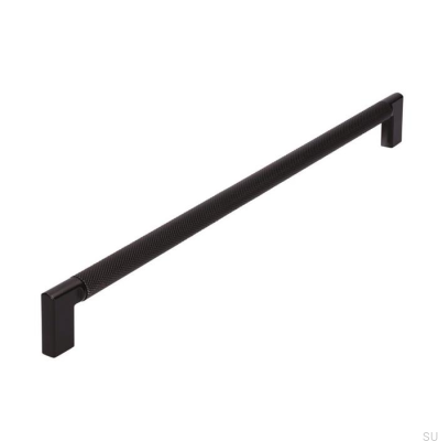 Oblong furniture handle 2457 320 Metal Black