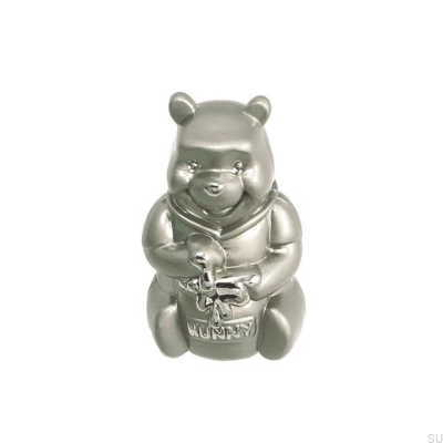 Furniture knob Winnie the Pooh 43x26 Brushed nickel
