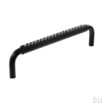 Uchwyt meblowy podłużny 7353 128 Czarny Mat z Czarną Skórą.png