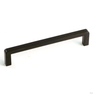Elongated furniture handle 6200 192 Metal Black