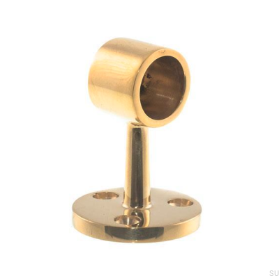Polished brass end bracket