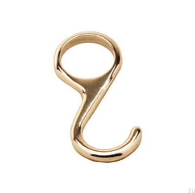 Hook for a pipe 6K Polished Brass