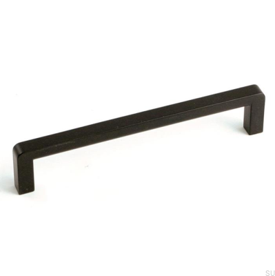 Elongated furniture handle 6200 96 Metal Black
