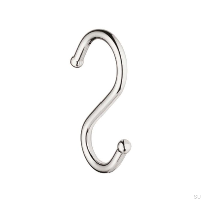 Single hook 6K Polished Chrome (4 pieces)
