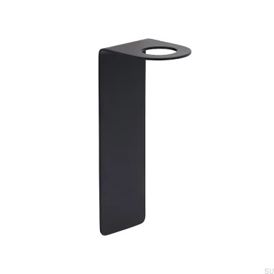 Soap dispenser holder Base Stainless steel Black Mat