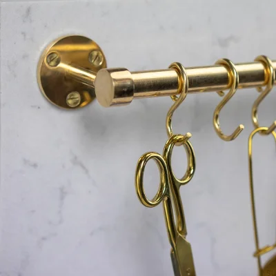 Kitchen hanger Aveny 640 Brass Polished Unlacquered