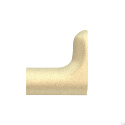 Wall hanger TS 1: 2 Brass Sandblasted (2 pieces)