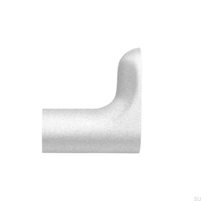 Wall hanger TS 1: 2 Sandblasted chrome (2 pieces)