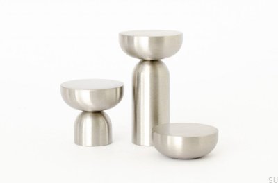 Kokeshi 3012 Brushed Steel Furniture Knob