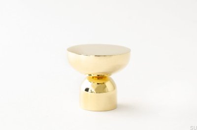 Kokeshi 3032 Furniture Knob Polished Brass Unlacquered